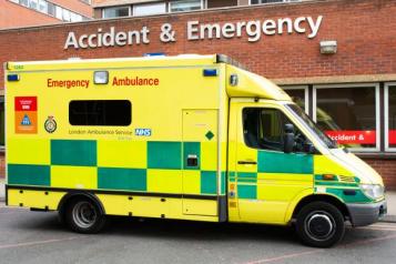 Ambulance outside A&E