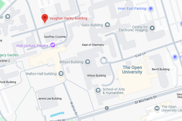 A map of the Open University campus